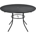 Global Industrial 48 Round Outdoor Steel Mesh Cafe Table, 29H 262082